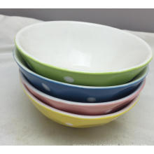 Bacia de sopa da porcelana 5.glaze com Pinting